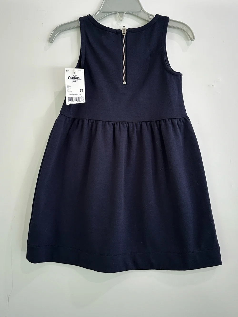 OshKosh B’gosh Sleeveless Dress NEW Size 3T Navy Gold